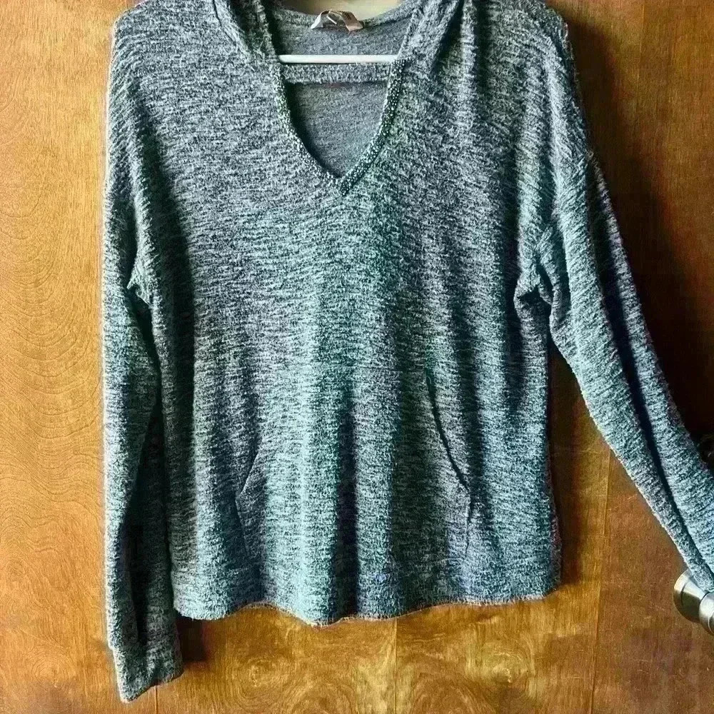 Juicy Couture Marled Cutout Hoodie Blue/Lavender - S - Picture 1 of 6